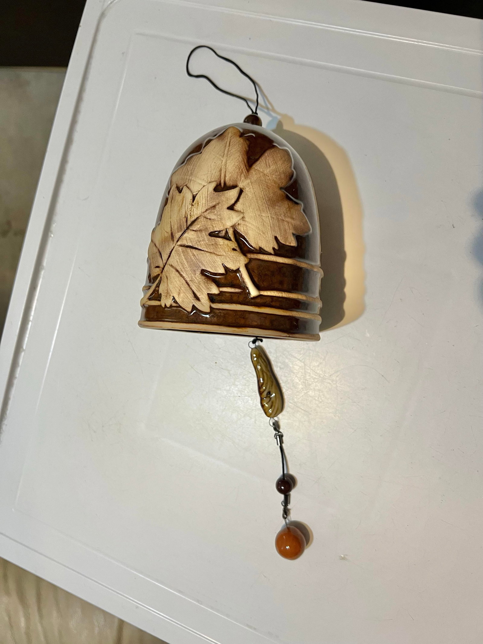Vintage Ceramic Hanging Bell - 2