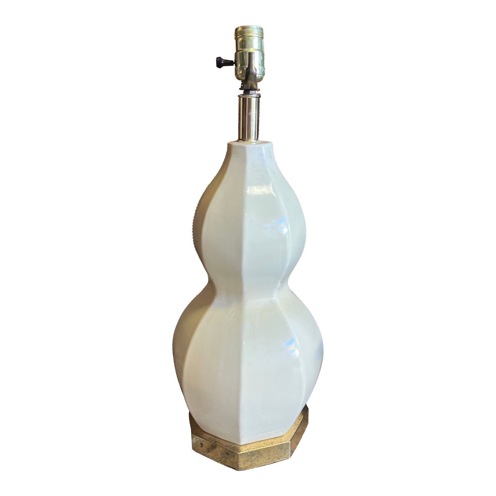 Late 20th Century Double Gourd Table Lamp