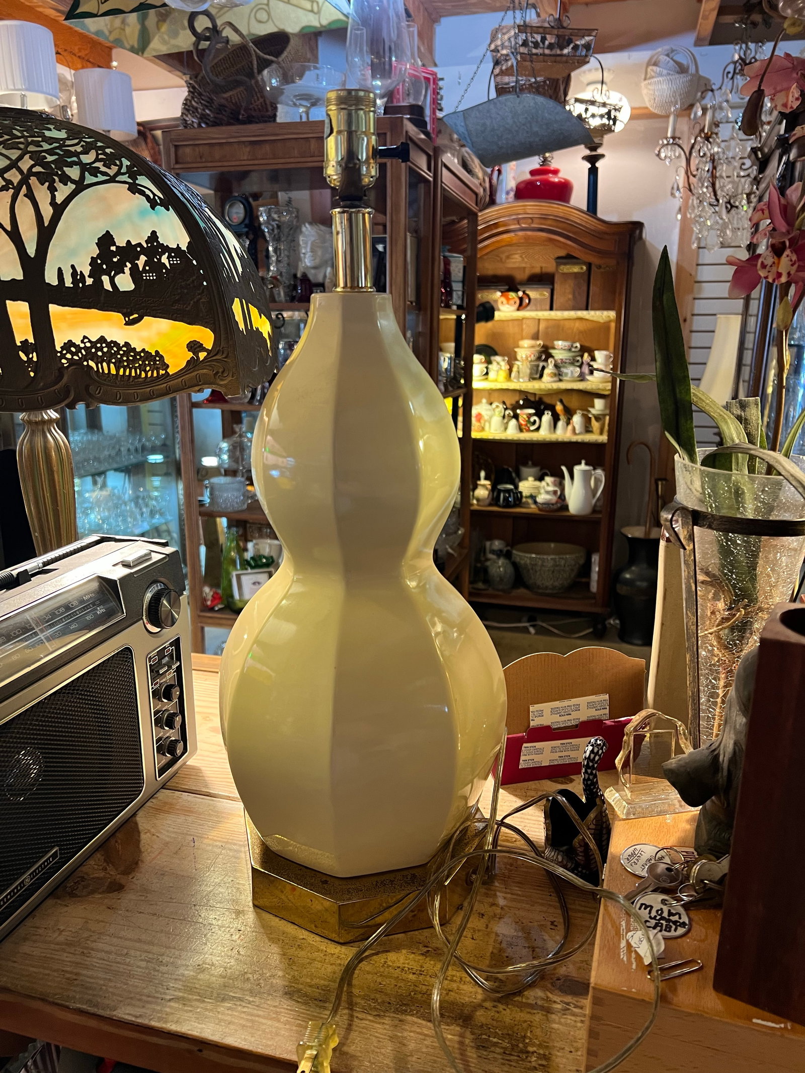Late 20th Century Double Gourd Table Lamp - 2