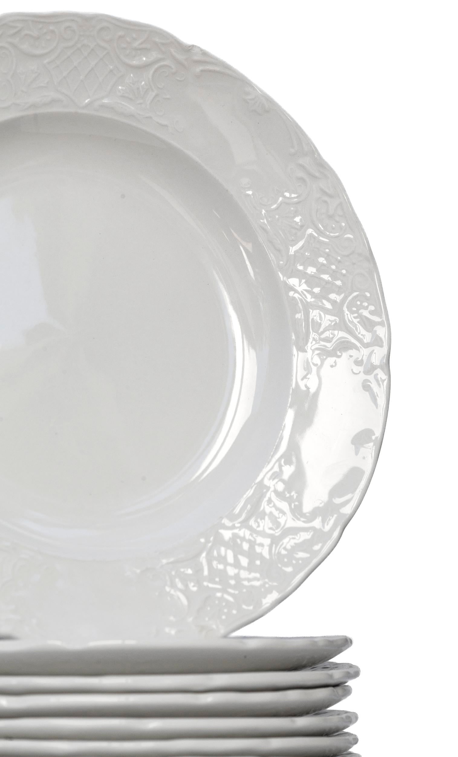 Mid 20th Century Johnson Brothers English Ironstone French Provincial Style Salad Plates Set/8 - 10