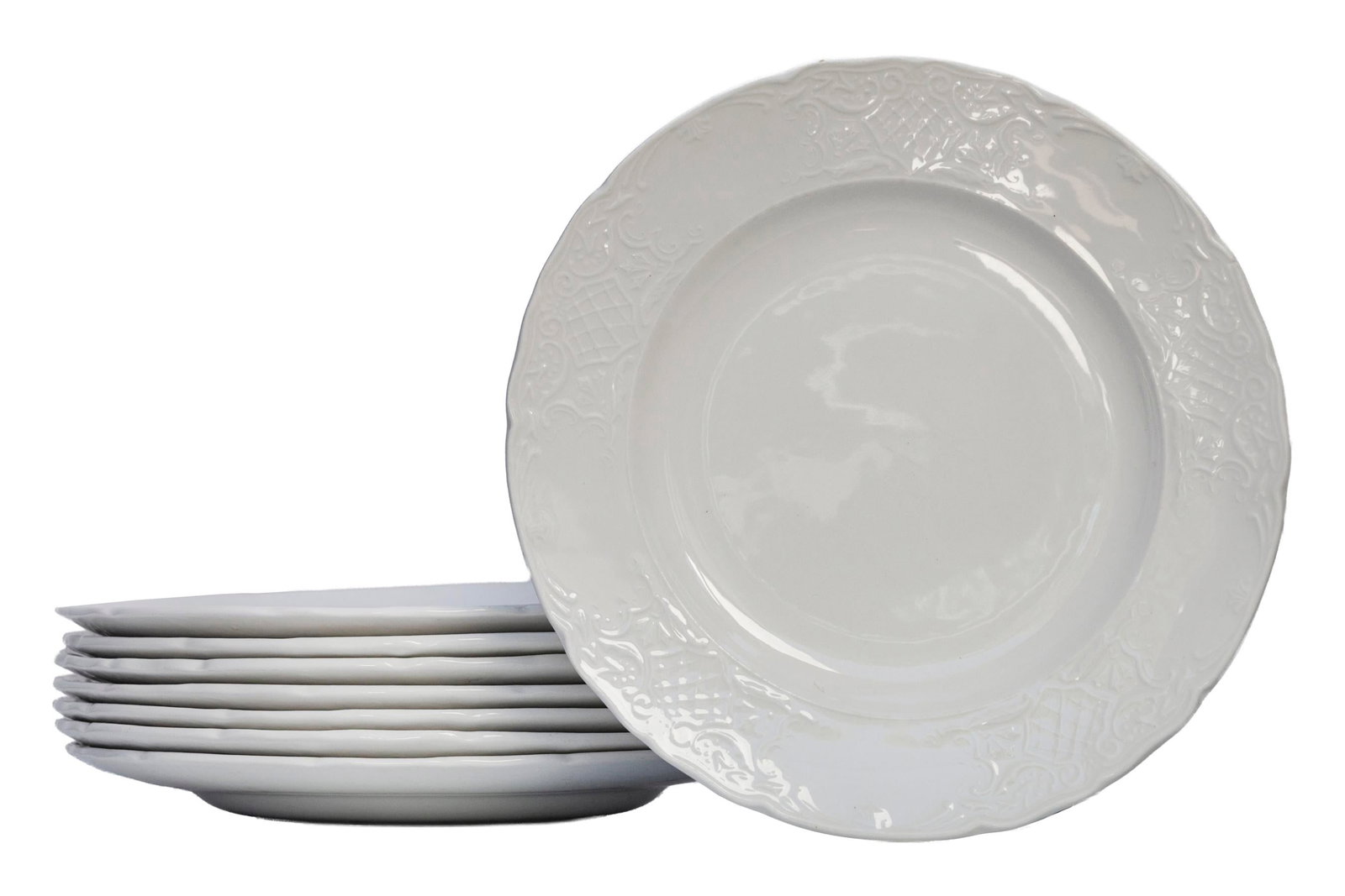 Mid 20th Century Johnson Brothers English Ironstone French Provincial Style Salad Plates Set/8 - 12