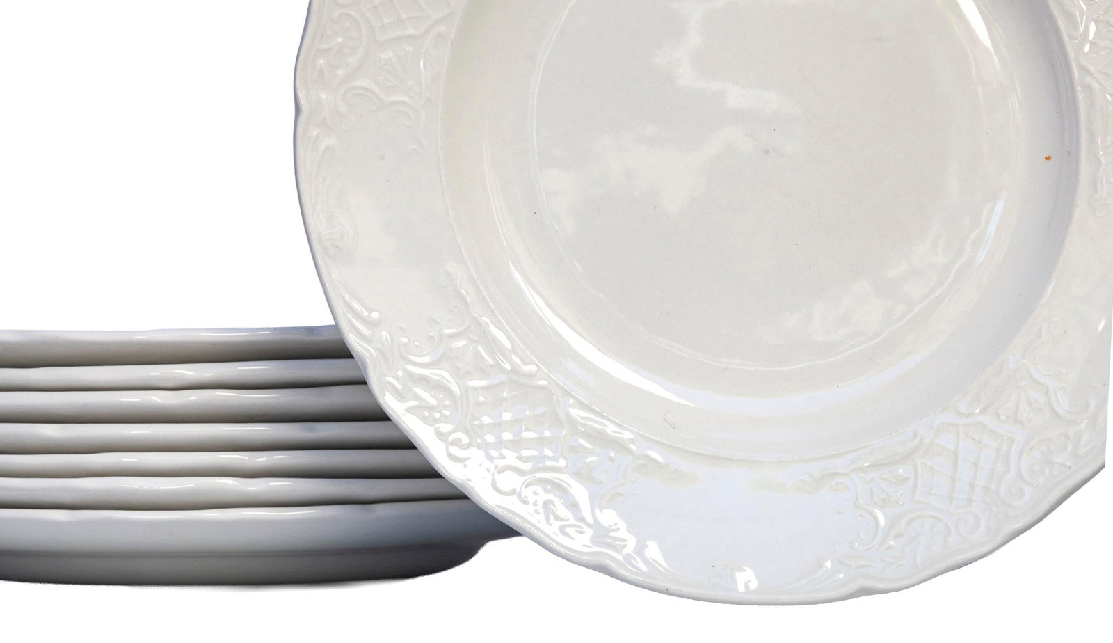 Mid 20th Century Johnson Brothers English Ironstone French Provincial Style Salad Plates Set/8 - 13