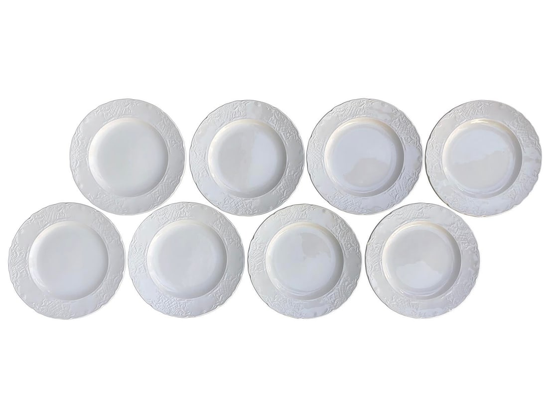 Mid 20th Century Johnson Brothers English Ironstone French Provincial Style Salad Plates Set/8 - 2
