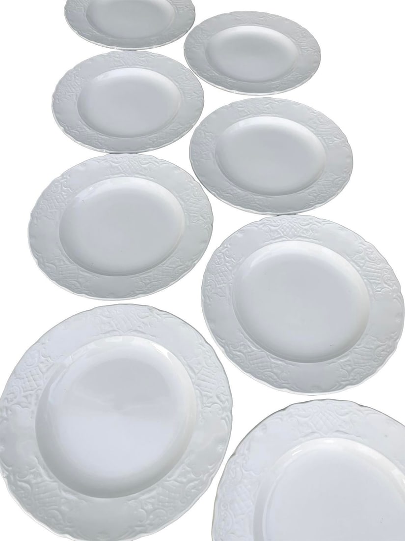Mid 20th Century Johnson Brothers English Ironstone French Provincial Style Salad Plates Set/8 - 3