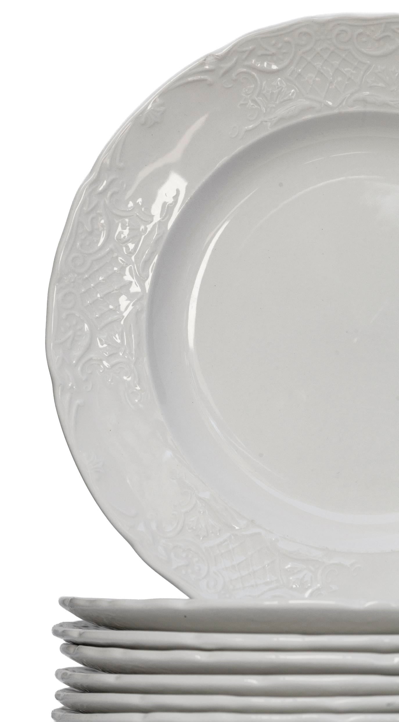 Mid 20th Century Johnson Brothers English Ironstone French Provincial Style Salad Plates Set/8 - 9