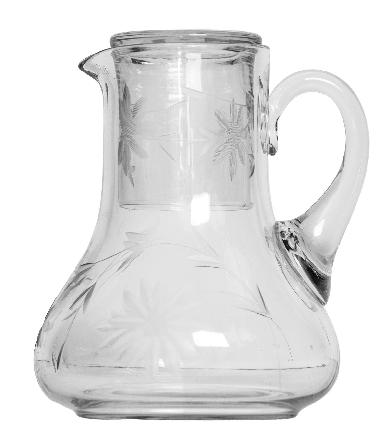 Mid 20th Century Night Stand Pitcher & Glass - 3