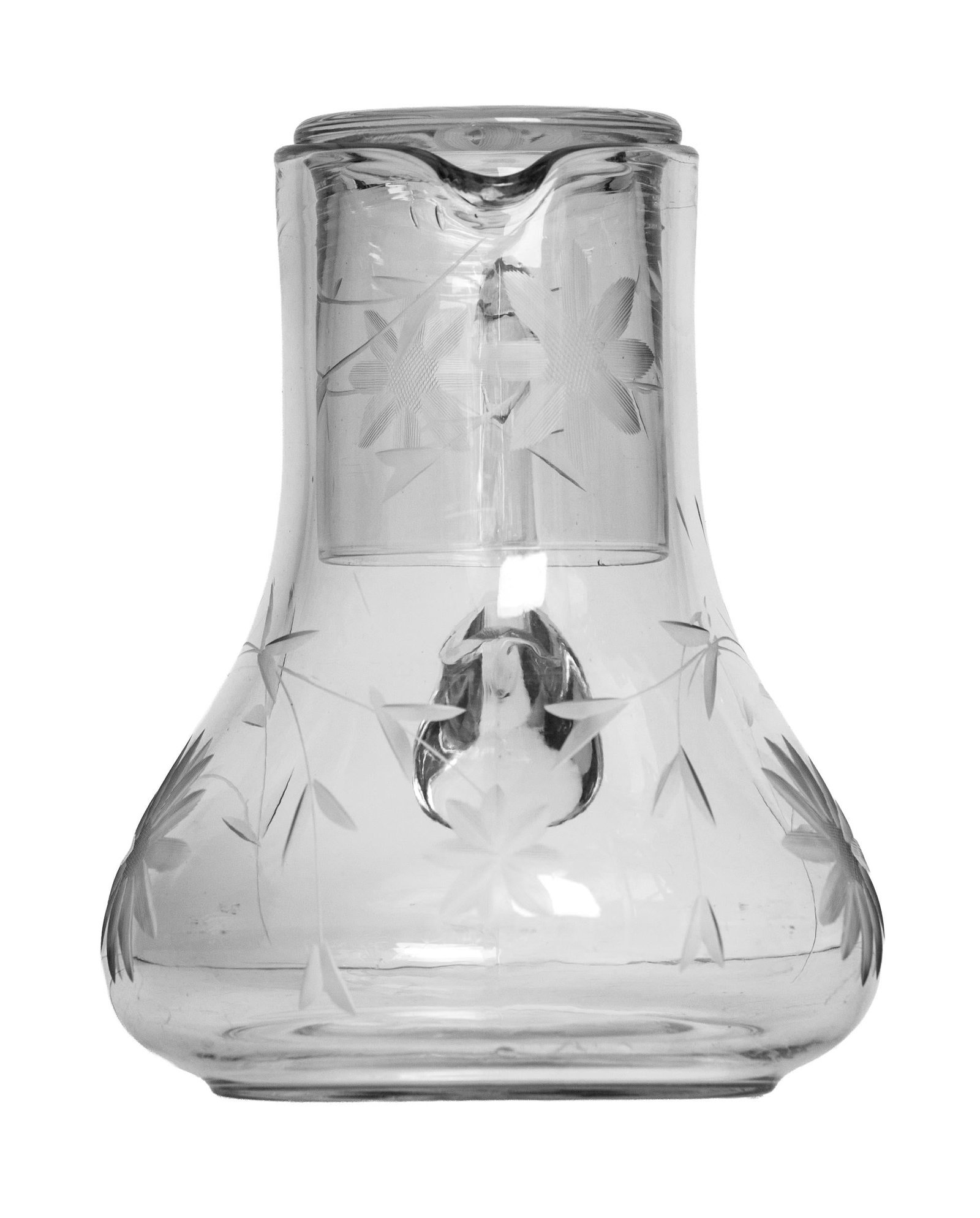Mid 20th Century Night Stand Pitcher & Glass - 4