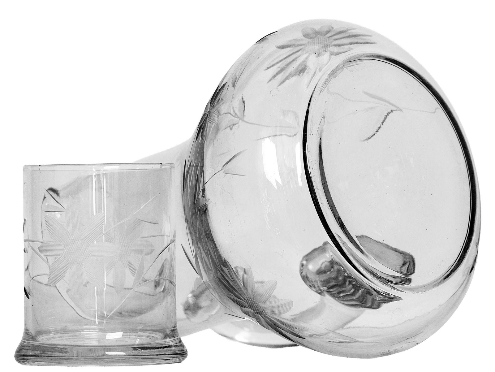 Mid 20th Century Night Stand Pitcher & Glass - 8
