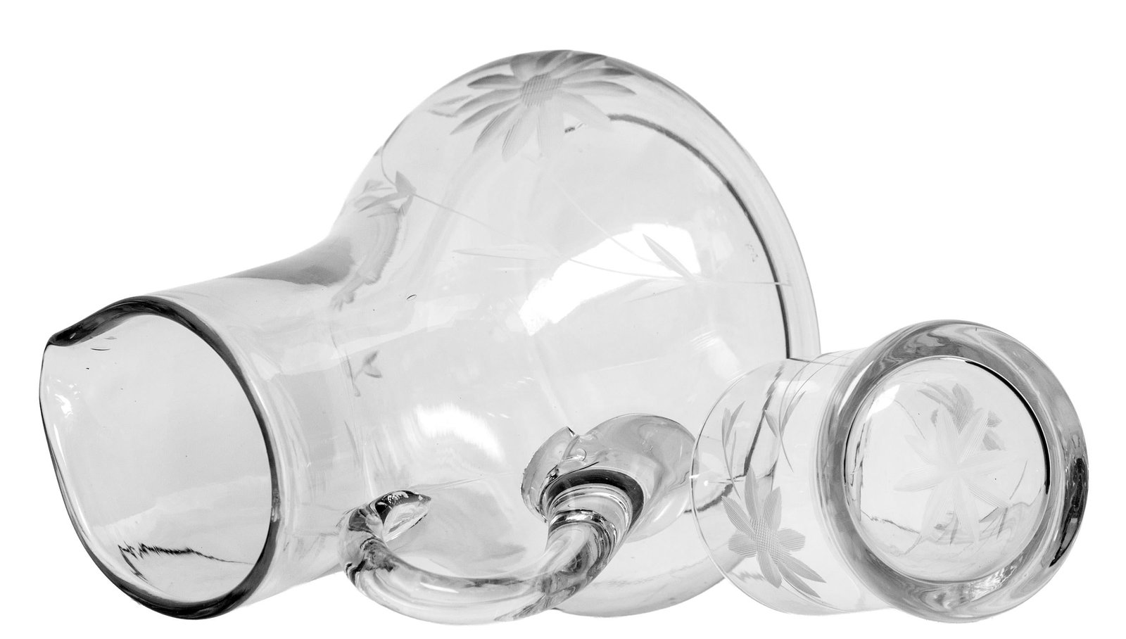 Mid 20th Century Night Stand Pitcher & Glass - 9