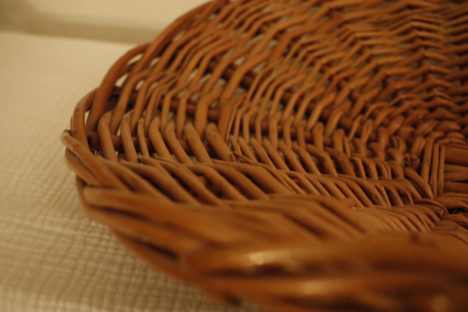 Handmade Vintage French Provincial Wicker Gathering Flower Basket - 10