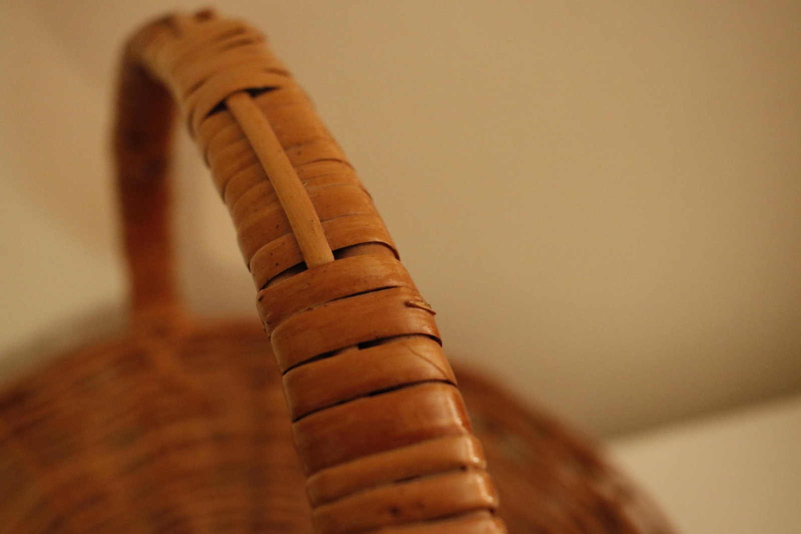 Handmade Vintage French Provincial Wicker Gathering Flower Basket - 4