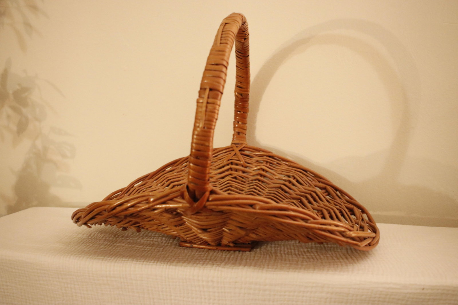 Handmade Vintage French Provincial Wicker Gathering Flower Basket - 5