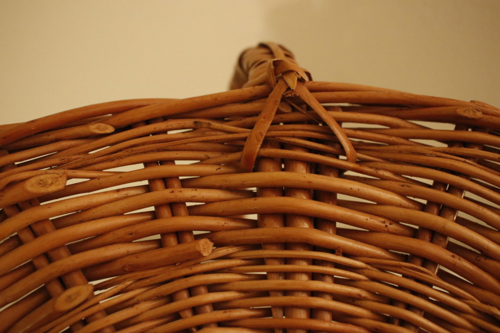 Handmade Vintage French Provincial Wicker Gathering Flower Basket - 8