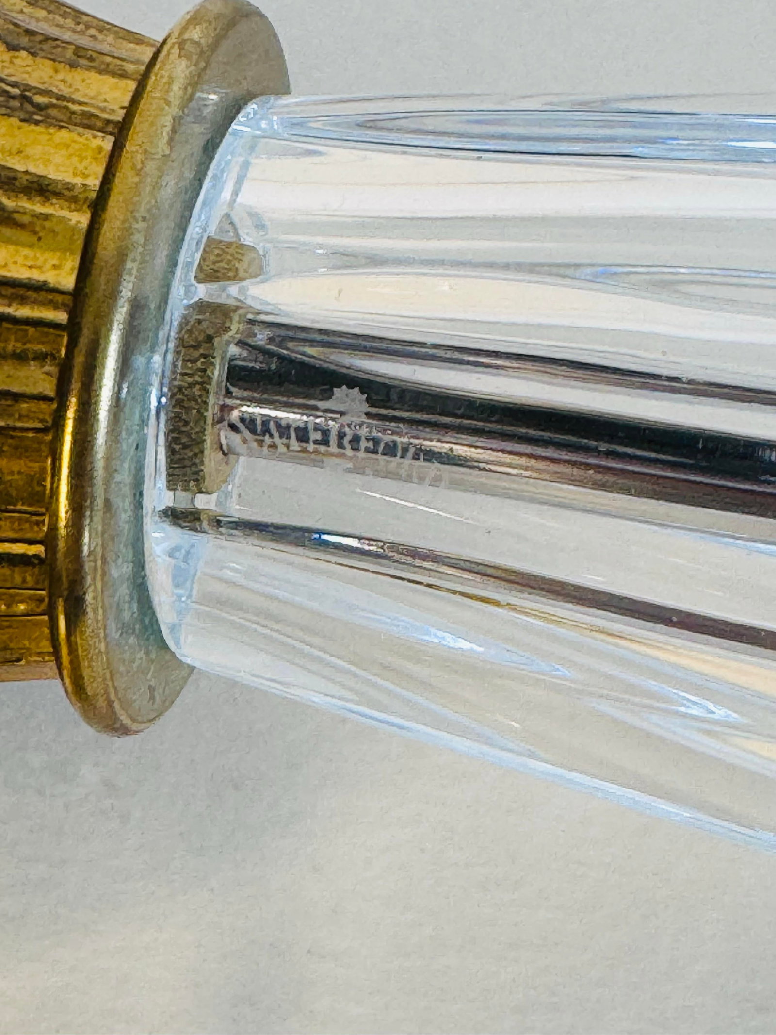 Waterford 1990s Irish Crystal Belline Table Lamp With Shade - 9