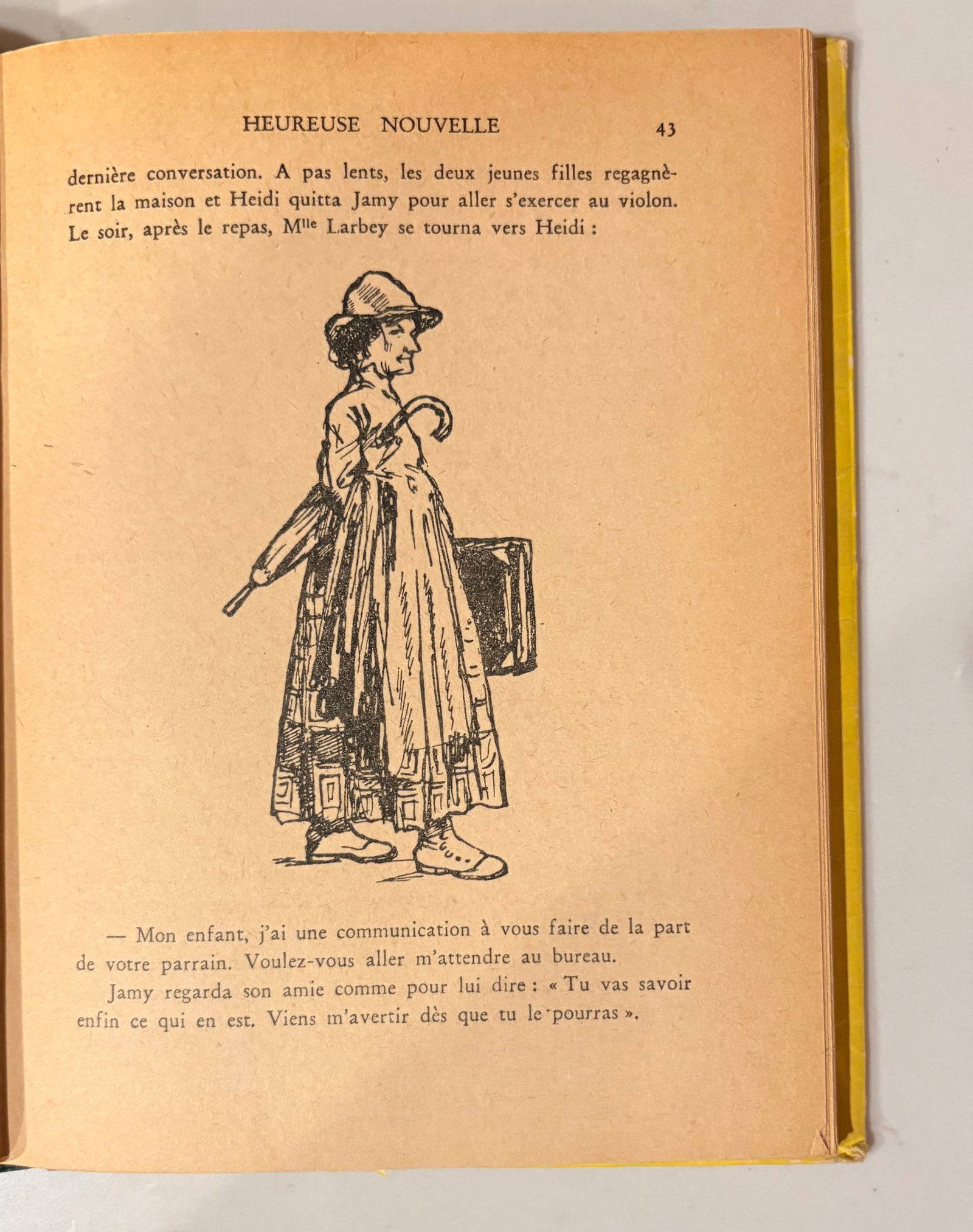 1950's French Language Edition of Johanna Spyri's Classic Heidi Series- Set of 3 - 12