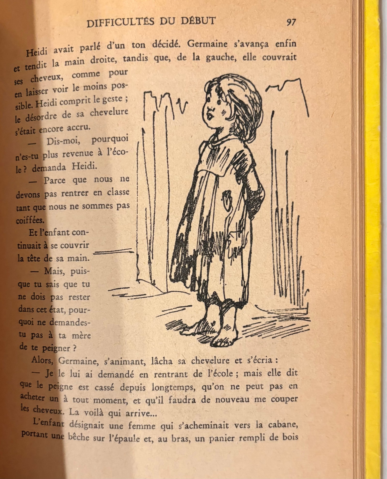 1950's French Language Edition of Johanna Spyri's Classic Heidi Series- Set of 3 - 14