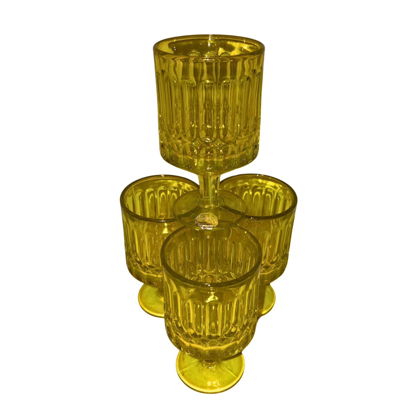 1969 Chartreuse Wine Goblets, S/4 - 5