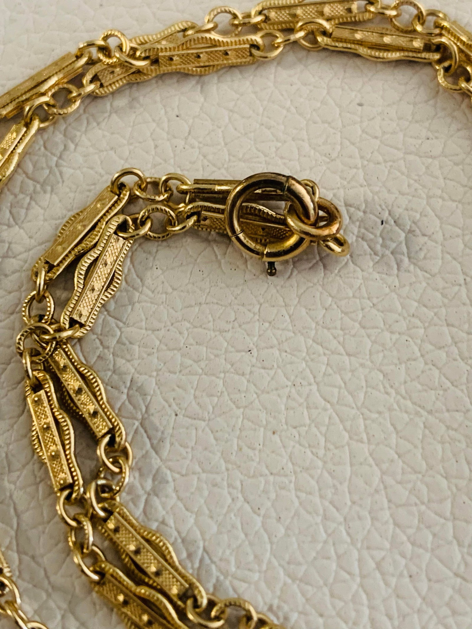 Antique Micro Mosaic Pendant Necklace - 14k Gold Frame - 8