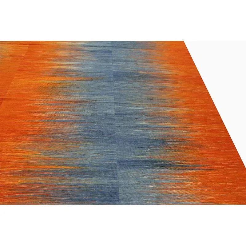 Handwoven Scandinavian Style Persian Kilim Rug 8'4'' X 11'10" - 10