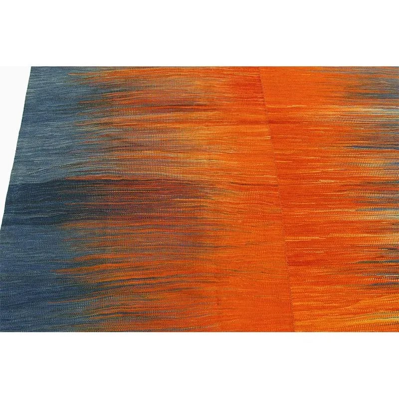 Handwoven Scandinavian Style Persian Kilim Rug 8'4'' X 11'10" - 9