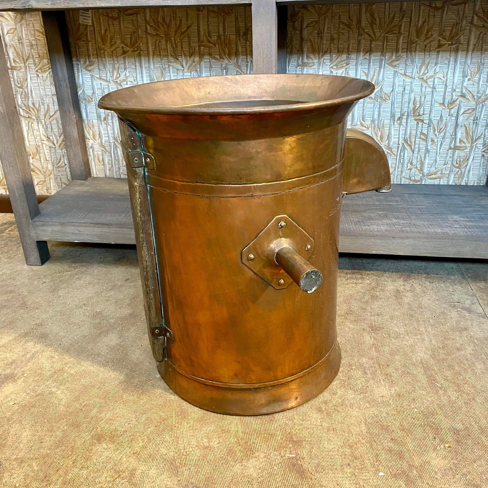 French Copper Wine Vat Dispenser 19th Century - 3