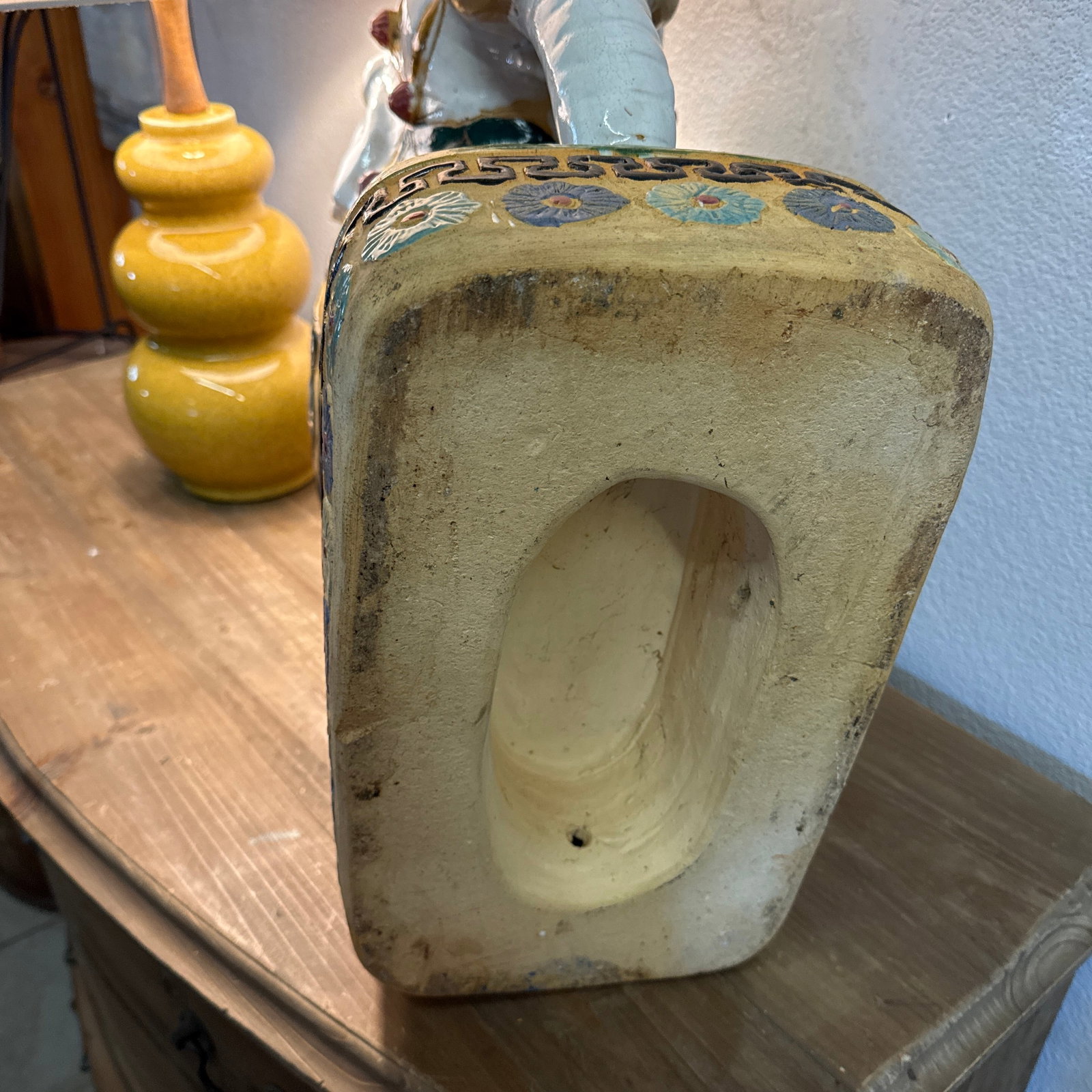 1970s Holly Wood Regency Style Ceramic Elephant Garden Stool - 6