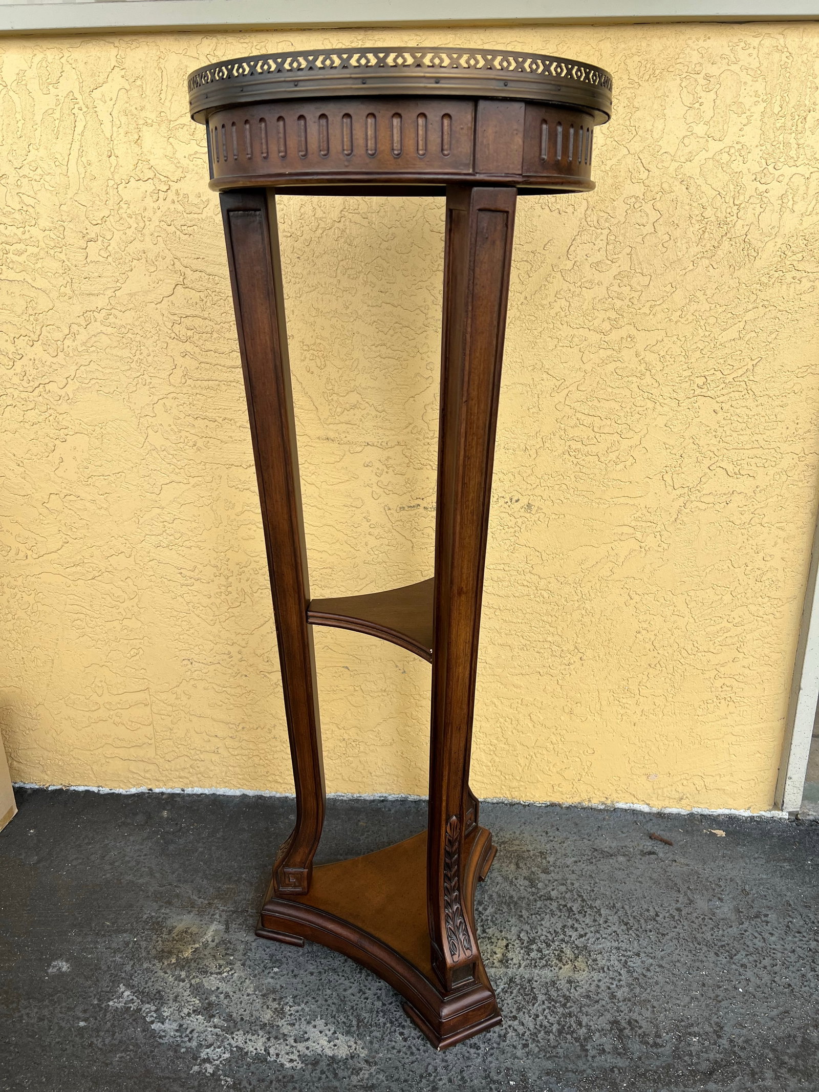 Tall Vintage Traditional Plant Stand - 5