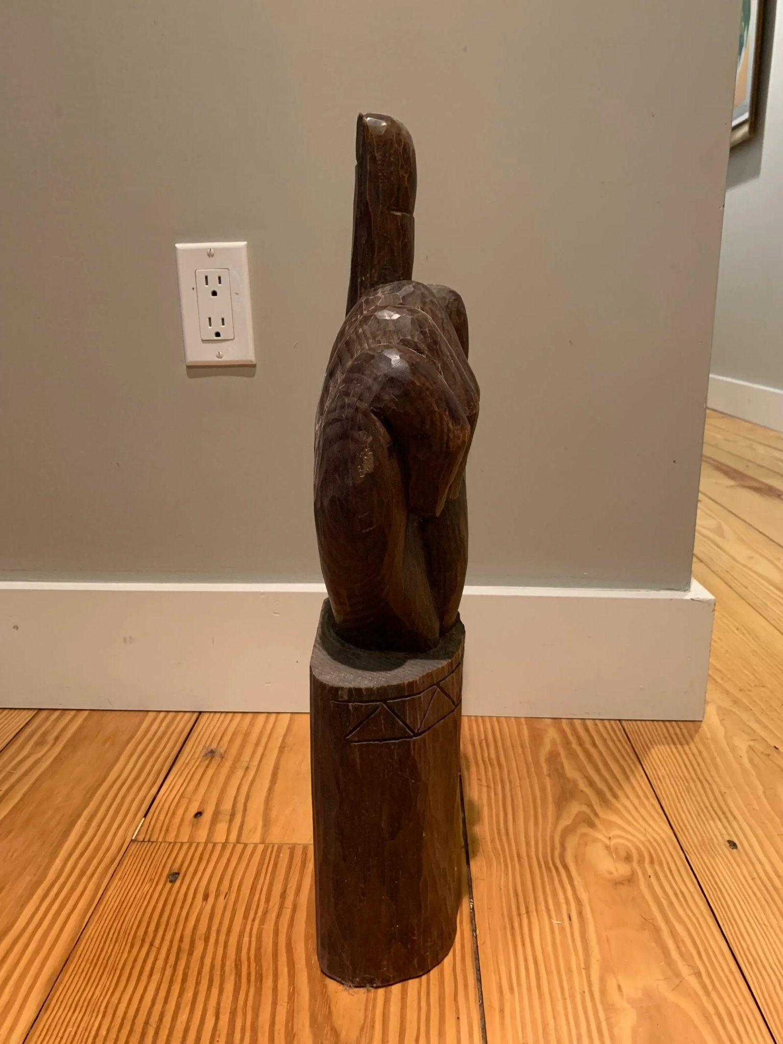1960s Carved Wood Hand Sculpture - 4