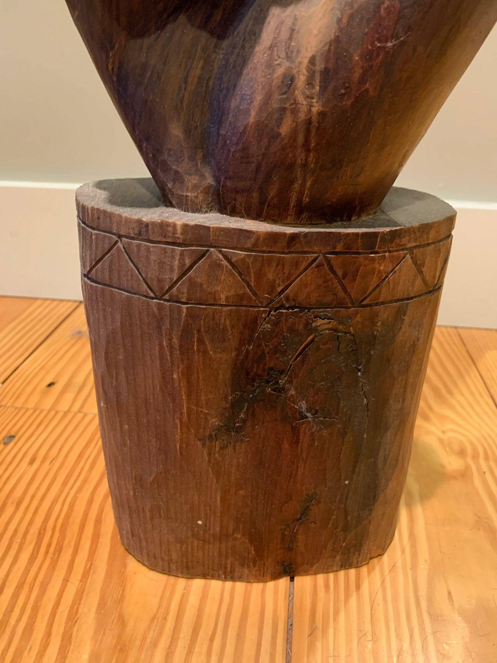 1960s Carved Wood Hand Sculpture - 5