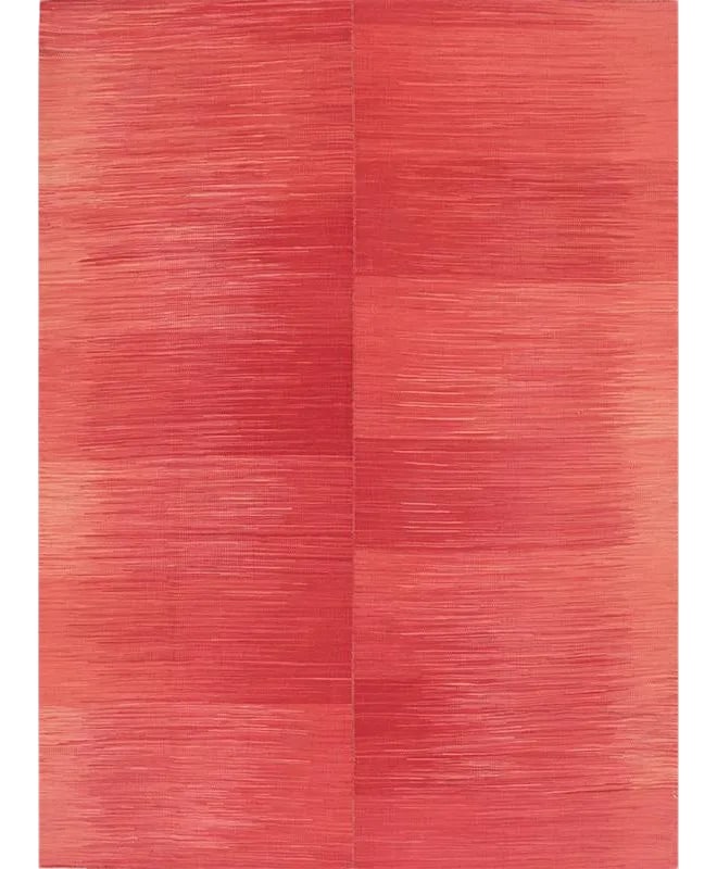 Handwoven Scandinavian Style Persian Kilim Rug 5'1'' X 7'0'': This remarkable contemporary Scandinavian Style Kilim area rug features a dramatic pop of electrifying colors in a playfully rich design. The innovative modern use of colors certainly brings a