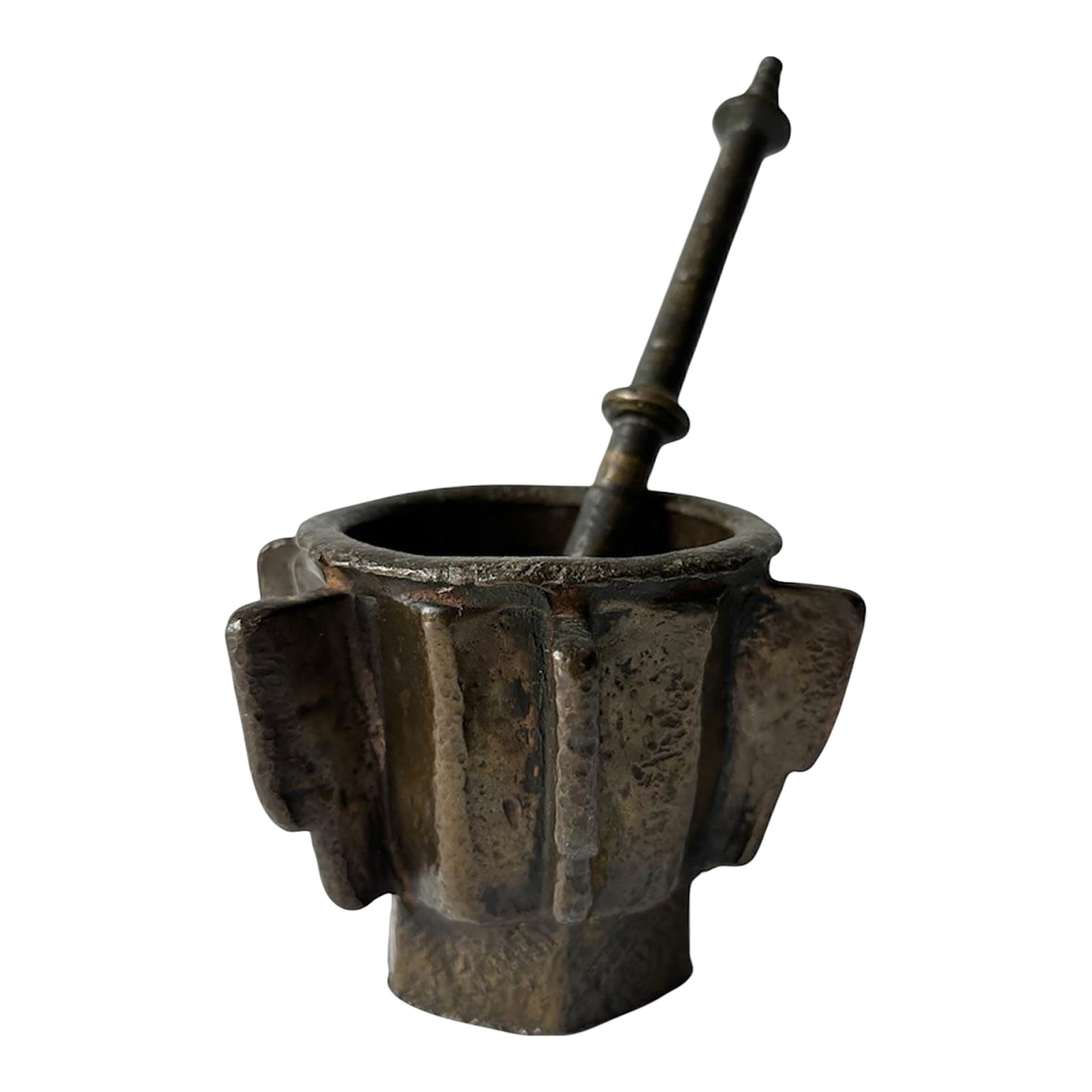 Antique - Heavy Bronze Mortar and Pestle (1 of 11)