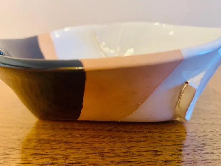 Pino Castagna Italian 1980s Post Modern Art Pottery Bowl - 10