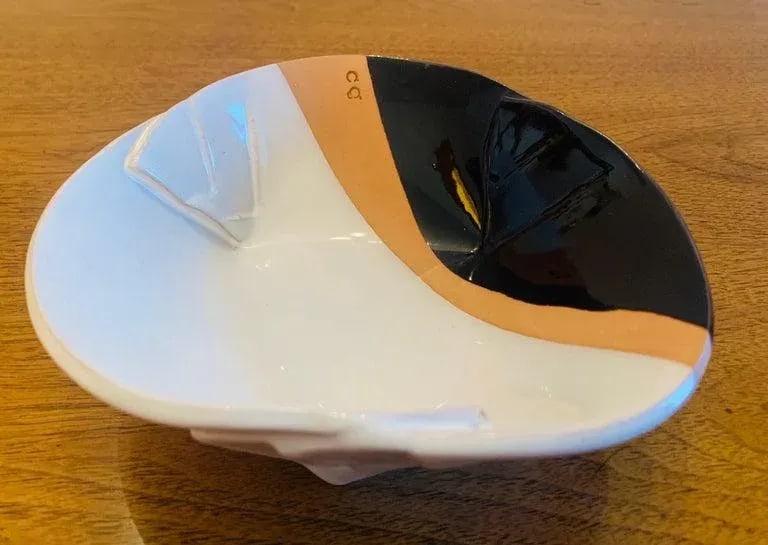 Pino Castagna Italian 1980s Post Modern Art Pottery Bowl - 3