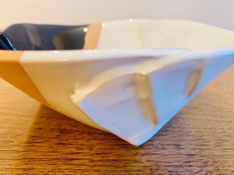 Pino Castagna Italian 1980s Post Modern Art Pottery Bowl - 9