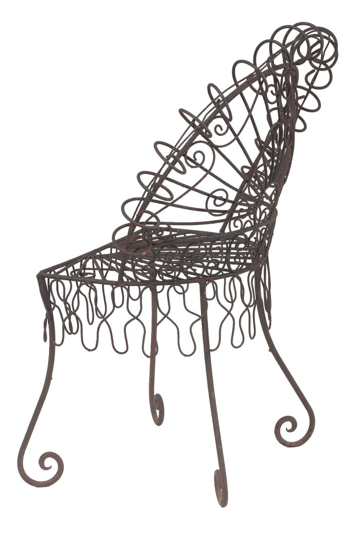 Mid 20th Century Salterini Style Iron Outdoor Garden Chair - 2