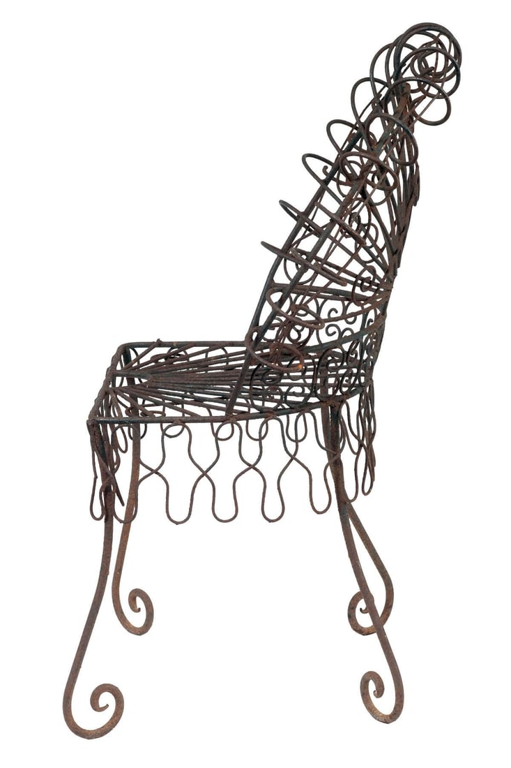 Mid 20th Century Salterini Style Iron Outdoor Garden Chair - 4
