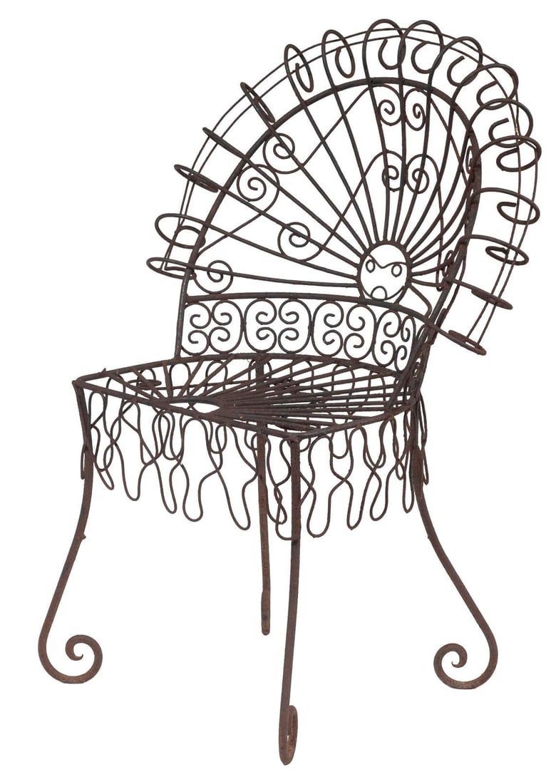 Mid 20th Century Salterini Style Iron Outdoor Garden Chair - 6