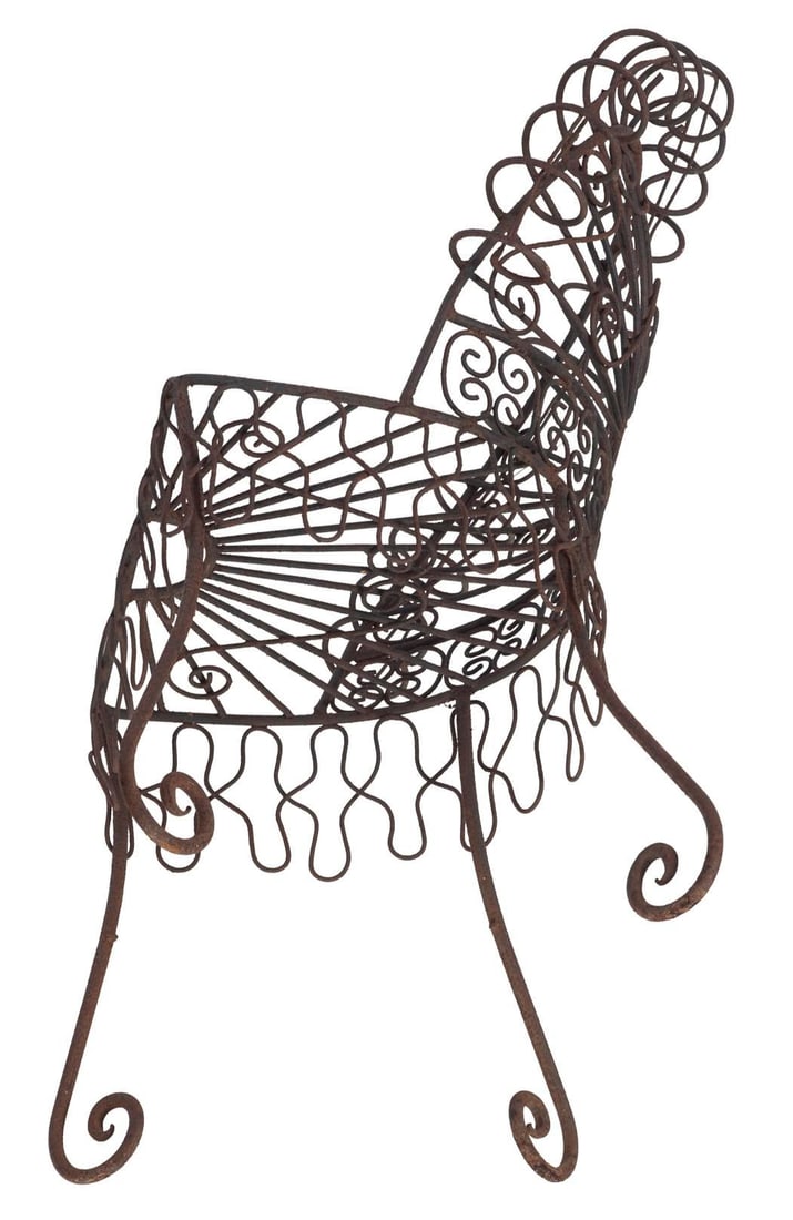 Mid 20th Century Salterini Style Iron Outdoor Garden Chair - 7