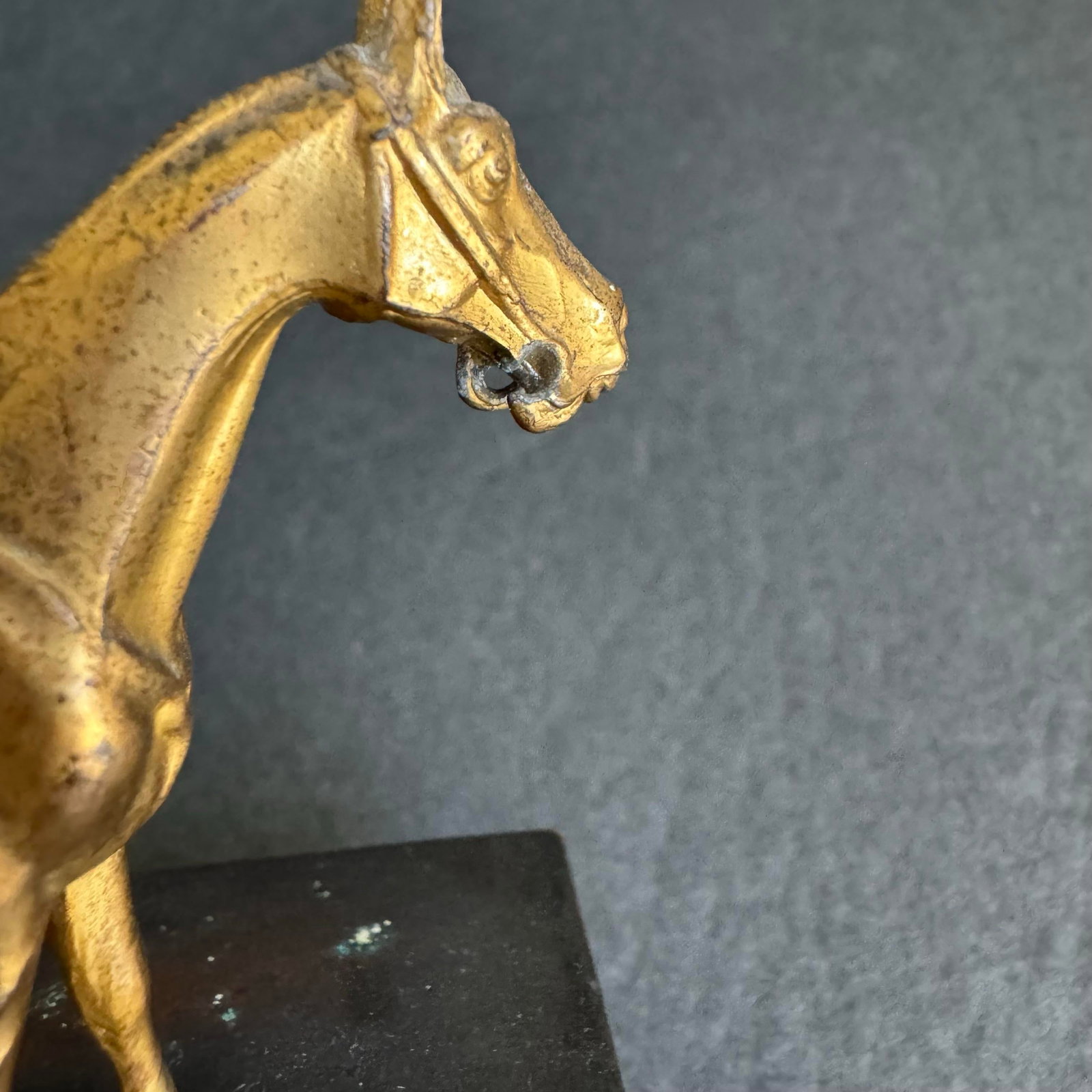 1940s Horse Statue Trophy Lidded Box Equestrian Ora Horse Racing Vintage Brass - 12