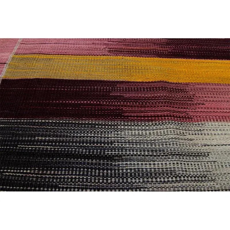 Handwoven Scandinavian Style Kilim Area Rug 3'8'' X 5'11" - 11