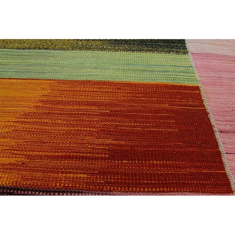 Handwoven Scandinavian Style Kilim Area Rug 3'8'' X 5'11" - 7