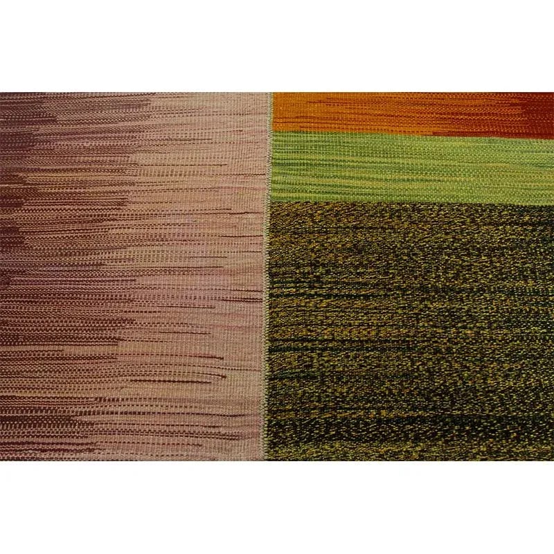 Handwoven Scandinavian Style Kilim Area Rug 3'8'' X 5'11" - 9