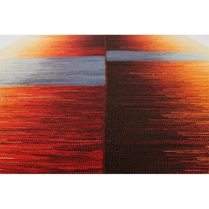 Handwoven Flatweave Scandinavian Style Persian Kilim Rug 3'9'' X 5'11" - 7