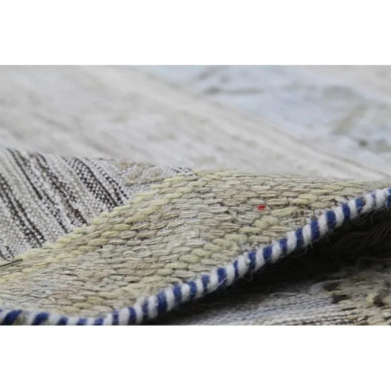Handwoven Persian Kilim Area Rug 4'10" X 9'2" - 4