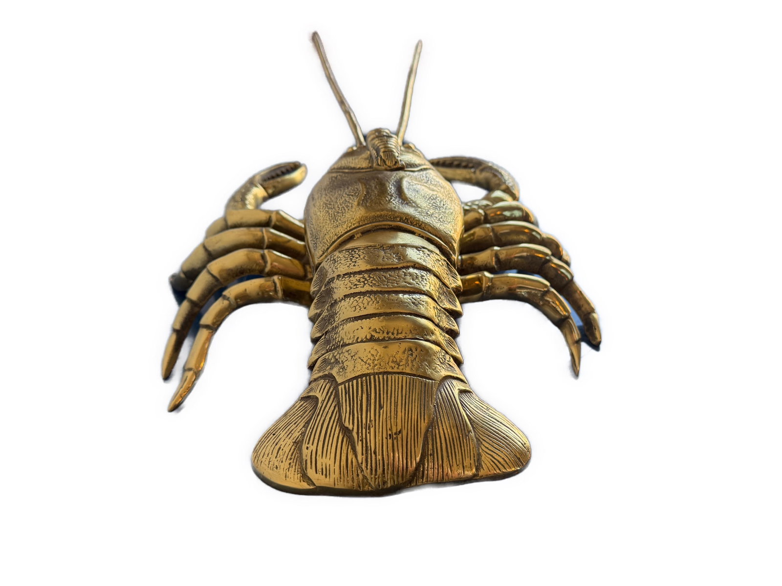 Large Vintage Brass Lobster Sculpture Box - 3