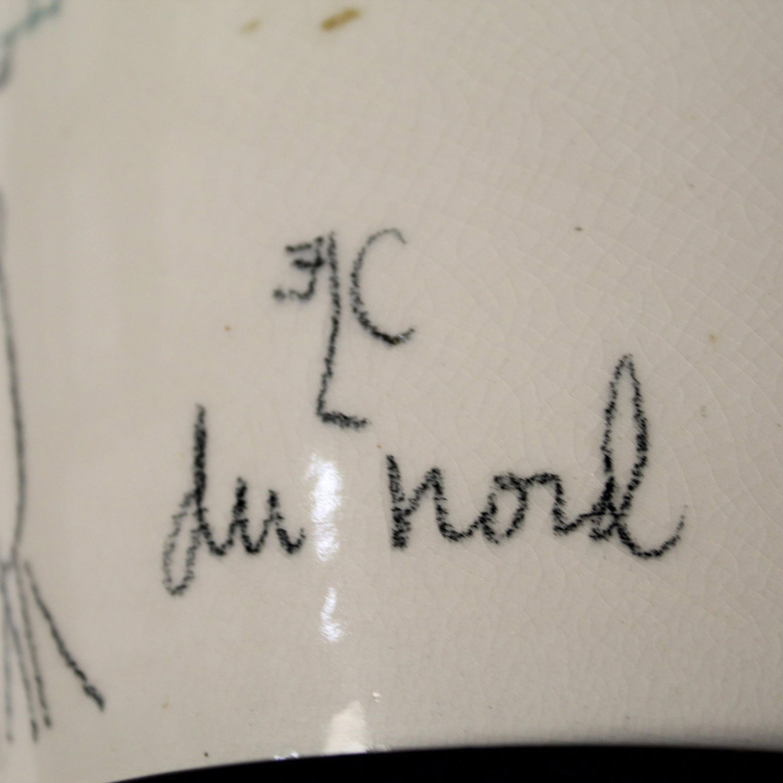 Vintage Modern Large Ceramic Table Lamp by Elc Du Nord of France | Birdcages Design - 4