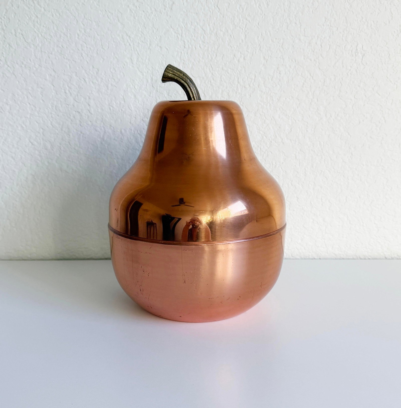 1970s Copper Pear Ice Bucket, Italy - 10
