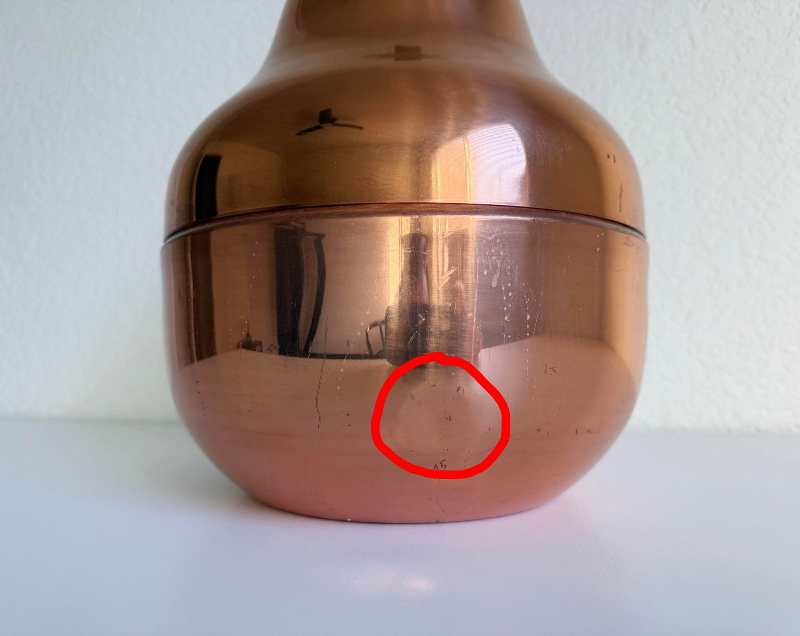 1970s Copper Pear Ice Bucket, Italy - 4