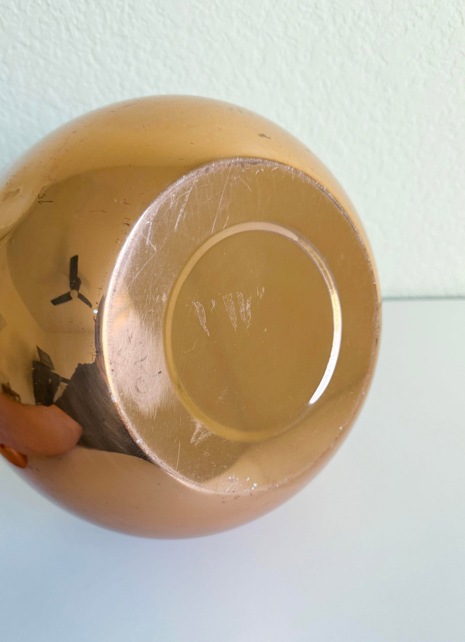 1970s Copper Pear Ice Bucket, Italy - 9