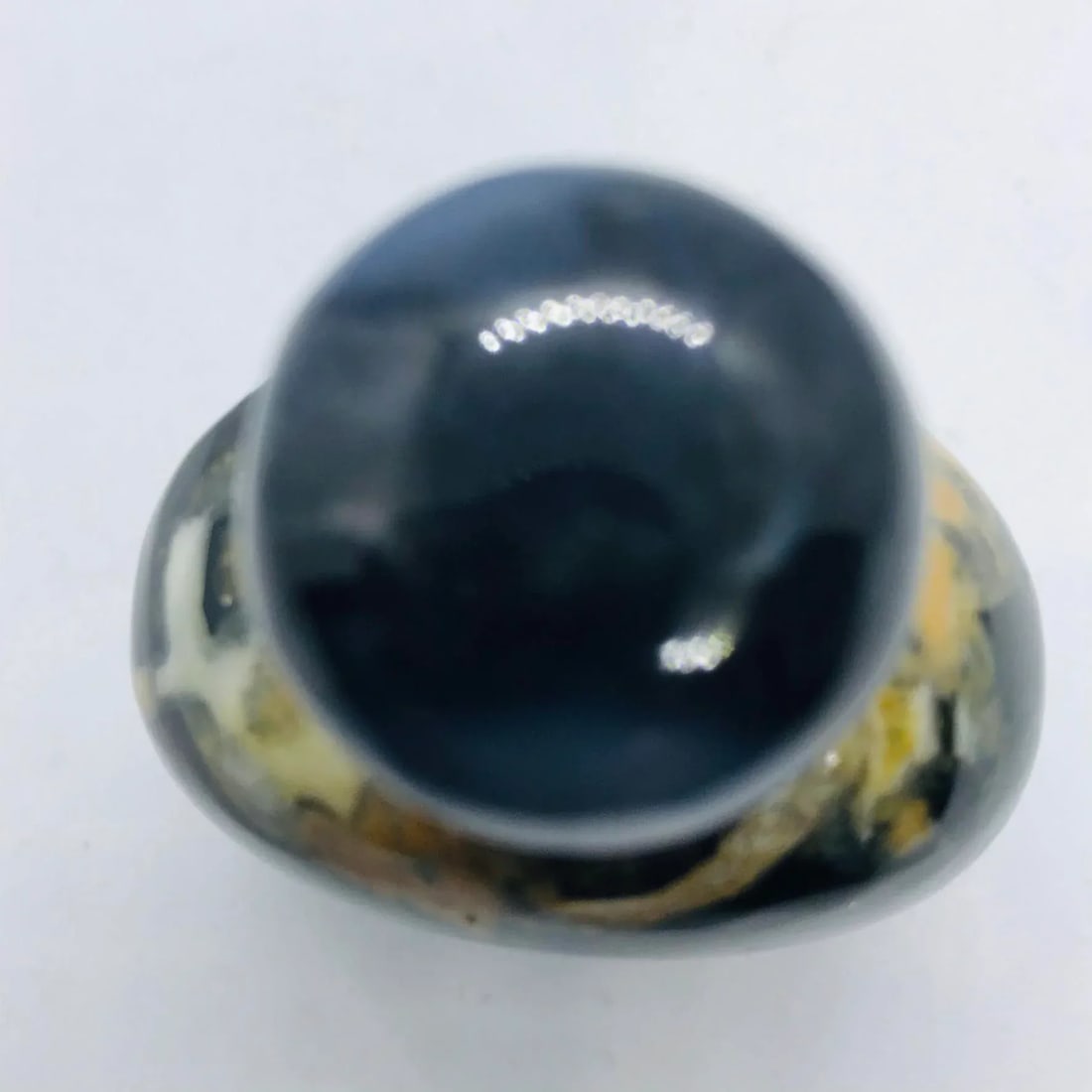 Vintage Black Stone Snuff Bottle - 11